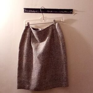 Ellen Tracy silk pencil skirt 80 style